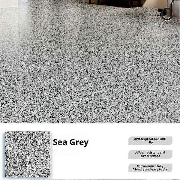 Högblank Marmoreffekt Epoxigolvbeläggning för Garage & Golv[YJD] Dark gray