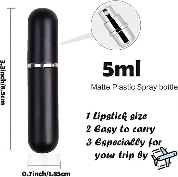Reise påfyllbare parfymeatomisatorer, 5ML, 3 stk. mini bærbare sprayflasker [YJD]