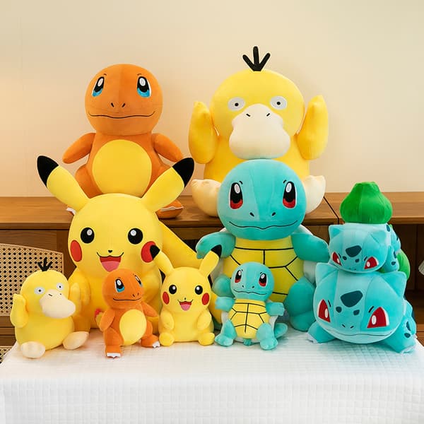 Pikachu plysdyr, Squirtle, Charmander, sød dukke, Bulbasaur. (DB) Bulbasaur 23 cm