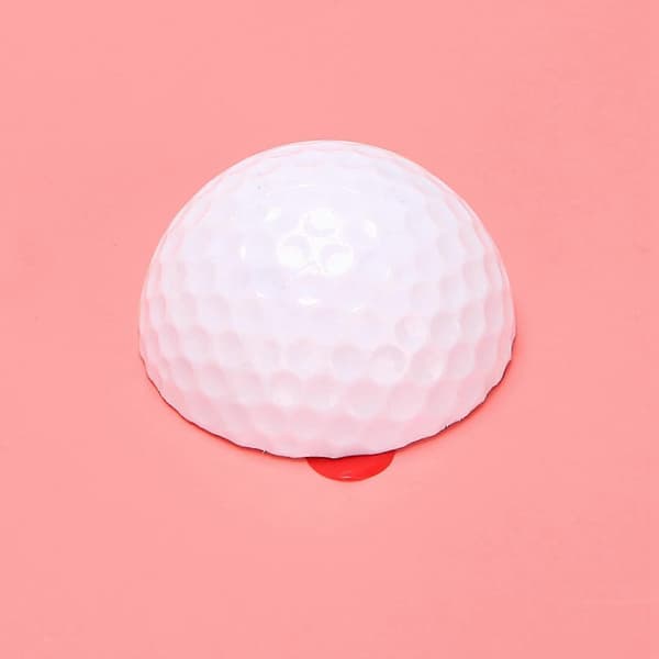 3D Prank Tricky Creative Glasfönsterdekaler Bil (vit Golf)[YJD]