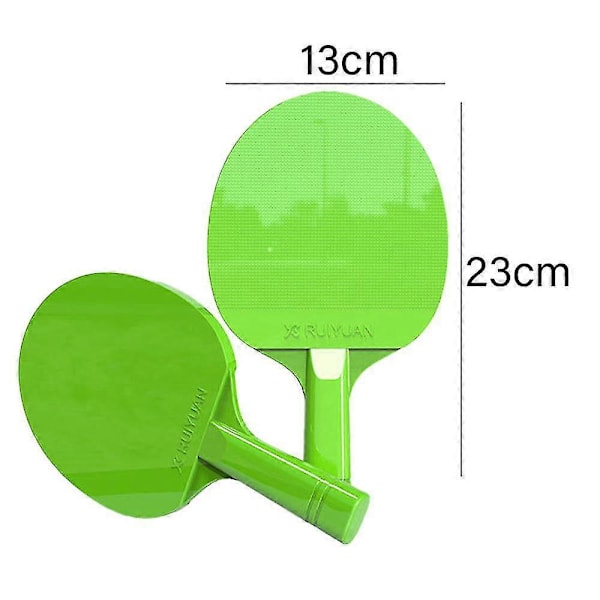 Bordtennisbat til børn, bordtennisbat med pong og bærbare pongbat til små børn, bordtennistræning [YJD] Green