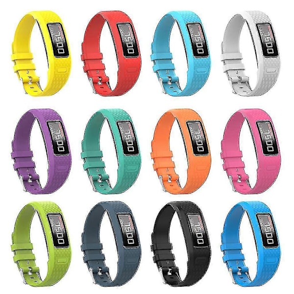 Pehmeä silikoninen rannekello ranneke Garmin Vivofit 1/2 -rannekkeelle [HK] White