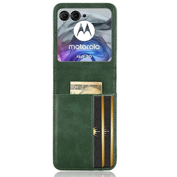 Motorola Razr 50 5G Lompakkokotelo Iskunkestävä Nahkainen Puhelinkuori [HK] Multicolor Style C
