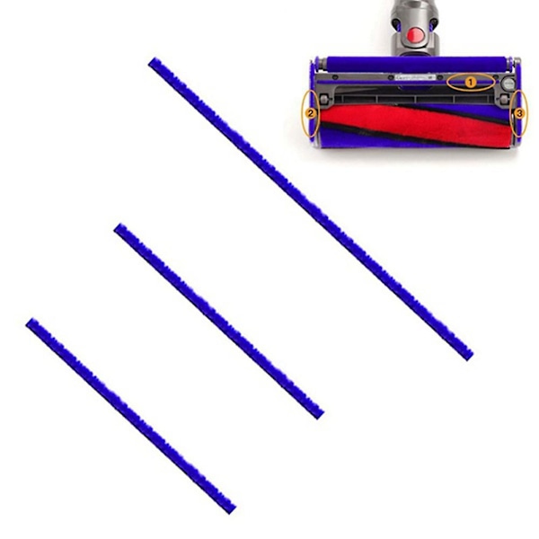 9 stk Myke Plysjstrimler for V6 V7 V10 V11 Støvsuger Myk Rullehode Reservedeler Pa