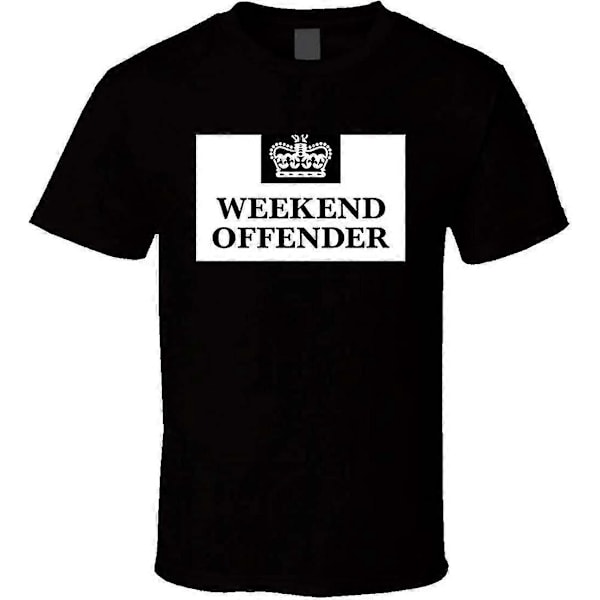 Weekend Offender Prison T-shirt Sort L Specialtilbud TO-761[HK] M