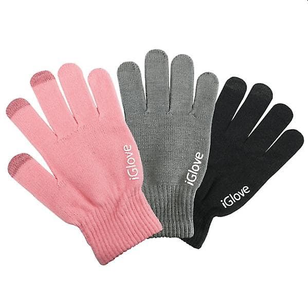 2-pak iGlove Varma Smarta Touchhandsker - Unisex - Grå - OneSize [YJD] grey