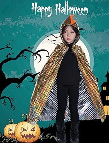 Dinosaurkostume kappe til børn og voksne Halloween udklædning Gold