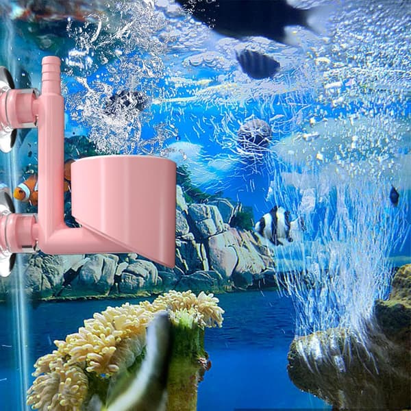 Luftsten Bubblare | Akvarium Luftsten Skiva Bubbel Diffusor | Tyst Fisk Tank Bubblare Delikat För Hydroponiskt Akvarium[YJD] pink