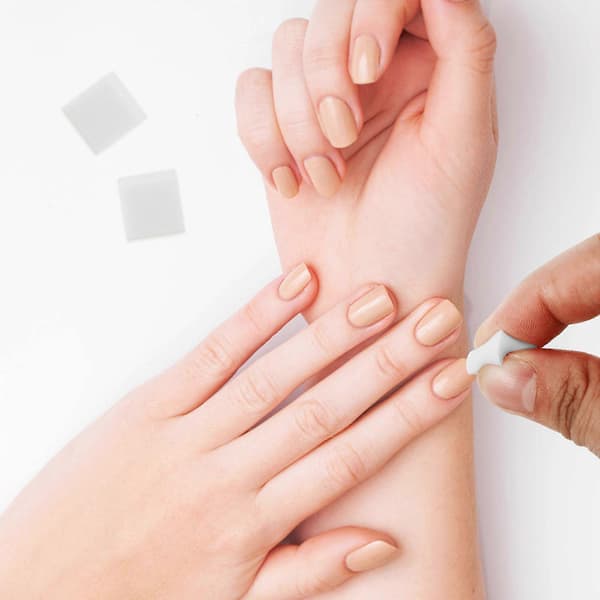 Nagelkonstverktyg vit svamp för blandning av nagellack 400-pack [YJD]