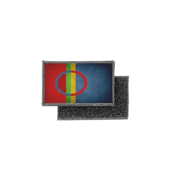 Patch ecusson imprimé badge vintage drapeau sami samui lapland laponie  (YJD)