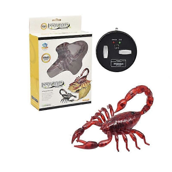 Simulert Insekt Infrarød Fjernkontroll Dyreleke RC Skorpion Edderkopp Marihøne Barnegave[HK] Red Scorpion
