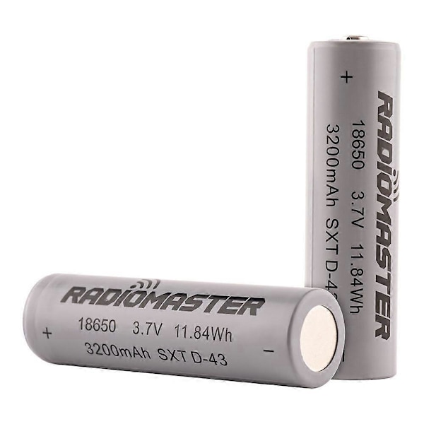Radiomaster 3.7V 18650 3200mAh Batteri för RadioMaster GX12 Pocket TX16S Boxer TX12 MT12 Radio Trans[YJD] 2pcs