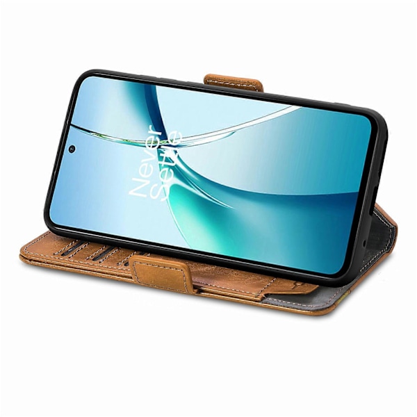 För Xiaomi Redmi Note 14 5G Fodral Ställ Plånbok Splitsad PU Läder Omslag[HK] Light Brown