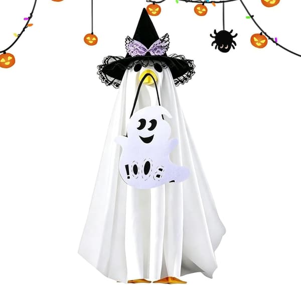 Gåsekostume til Halloween, sjov heksehat, spøgelseskostume tilbehør (JYD)
