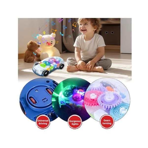 Legetøjsbil - Speedlite - Dynamiske Gear - LED Lys - Stunts - Flerfarvet[YJD] Multicolor