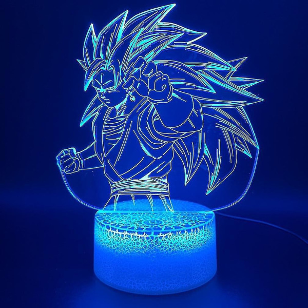Dragon Ball Sun Goku 3d Led Nattljus Bordslampa för barn i sovrummet