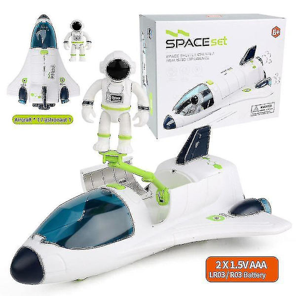 Rymdraket Leksak Astronaut Rymdskepp Leksak Barn Tidig Utbildning Leksak Födelsedagspresent För Pojkar Flickor (kk)