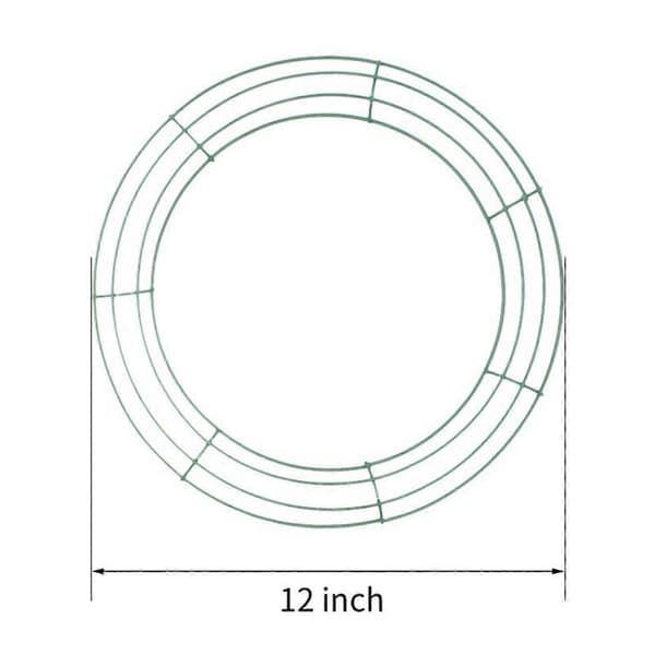 Järnkransringar Pysselringar för kransbas Blomkransframställning Rund form 30x30cm Blandade färger 2st[YJD]
