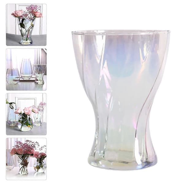 Nordisk stil glasvas för torkade blommor dekoration 1 st transparent [YJD]