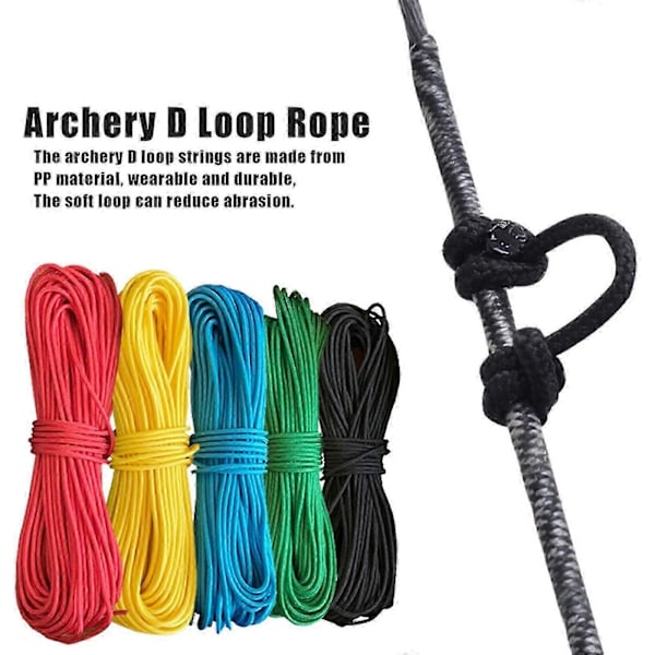 10 fot bueskyting D Loop tau nockingsnor snorutløsermateriale 3M compoundbue[HK] Green