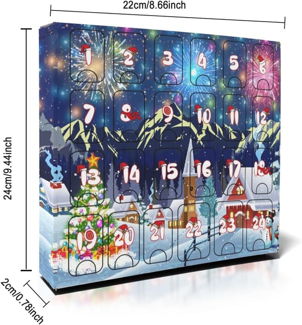 Adventskalender for jenter 2024 - Julekalender med tilbehør og julepynt, God Jul!