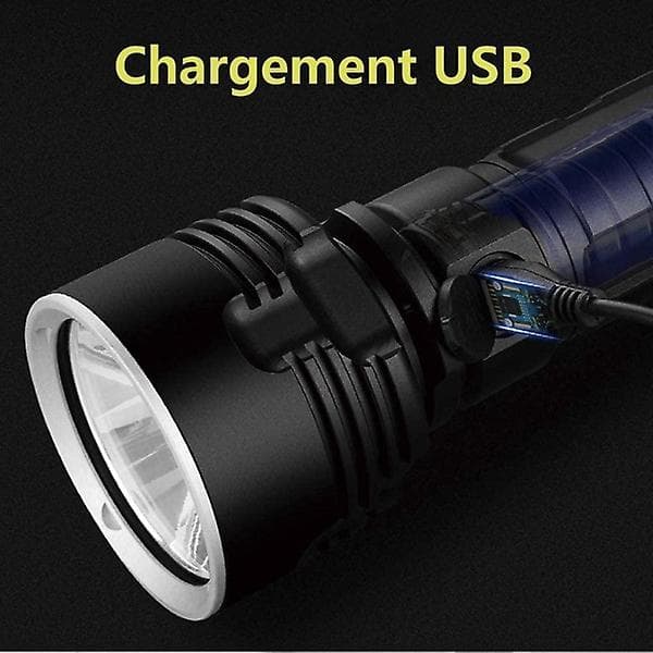 P70 Taskulamppu 30 00010 000 Lumenin Tehokas Led-taskulamppu [YJD] Black