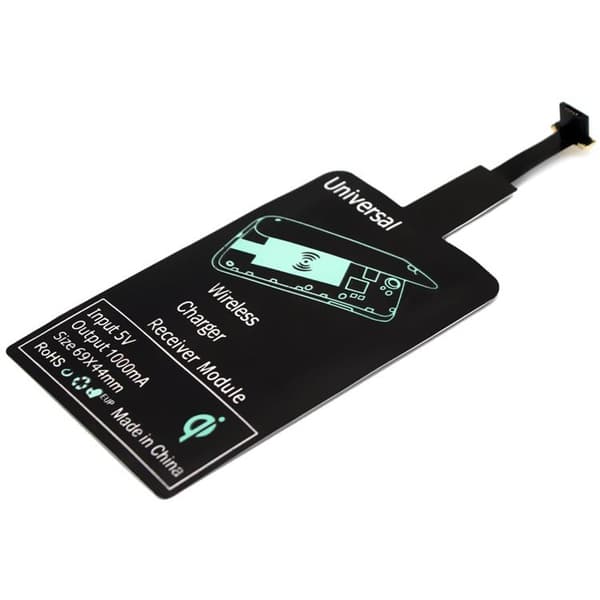 Trådløs Micro USB-ladeadapter for Qi-kompatible enheter - Svart[YJD]