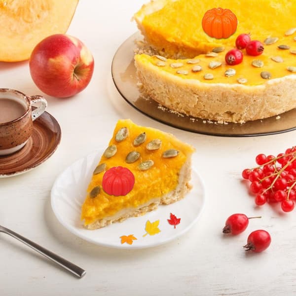 Gresskar Lønneblader Fondantform Høst Thanksgiving[YJD] White 7pcs