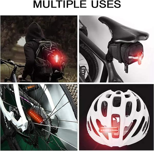 LED Sykkellykt 2-pakning, 5 moduser, Vanntett [YJD]