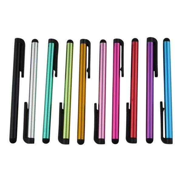 10-pak Stylus Touch Pen i Metal - (YJD) Multicolor multifärg