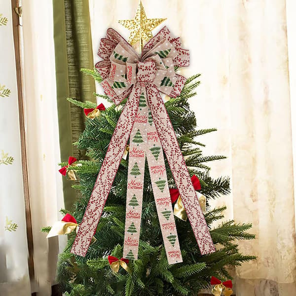 Juldekoration Stor Rosett. [YJD] Brown 1pc