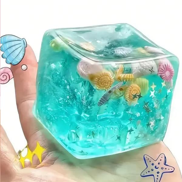 Fidgetleker for stresslindring - 8-delt Mystery Squishy Box med Kawaii-design[YJD]