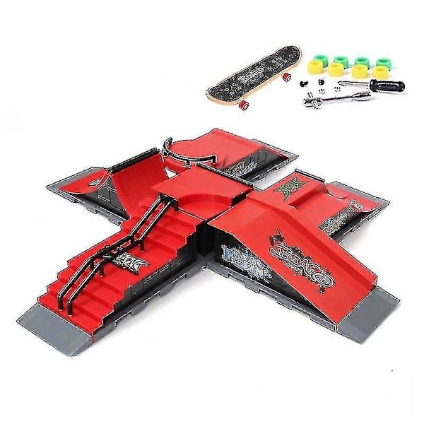 Finger Skateboards Skate Park Ramp Delar Deck Sportspel För Barn[HK] C