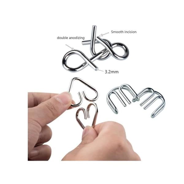 Metallpussel - IQ-test - 36 delar - Julklapp - Kognitiv utveckling - Unisex[YJD]