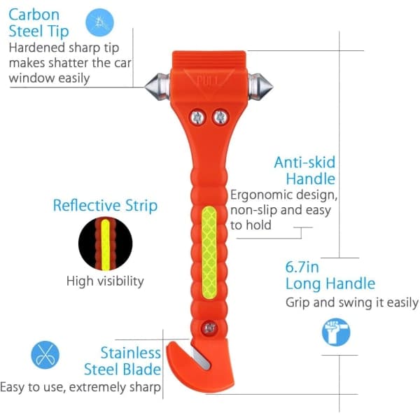Ergonomisk hammersett 2-pakning med vindusknuser[YJD] black
