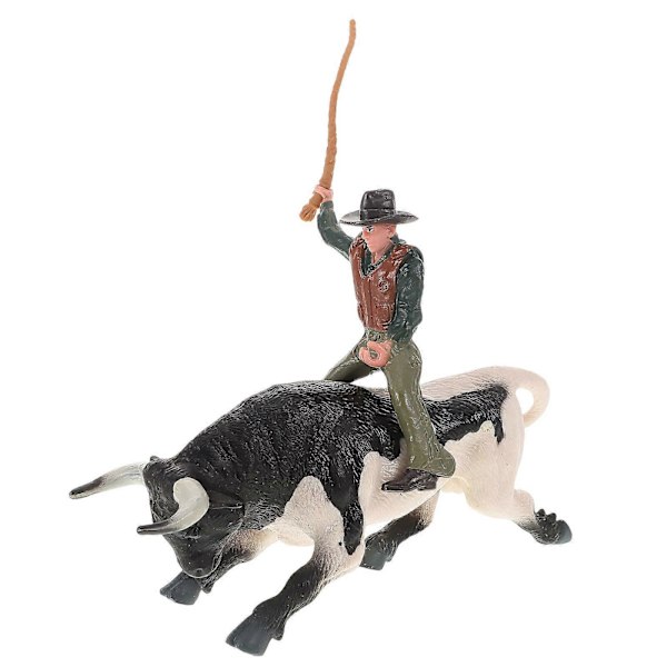 1 Setti Härkätaistelumalli Cowboy Espanjalaiset Härkätaistelulelut Realistinen Cowboy Härkä Figuurilelu [YJD] Multi 16.00X11.50X8.50CM