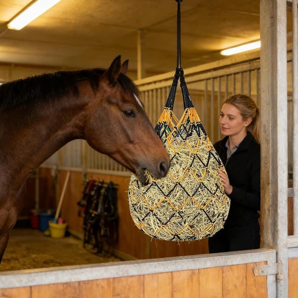 Hästhönsnät - Starkt bärande utfodringsnät | Getfoder för getter, får, hästbås, staket, släpvagnar, stall, betesmarker [YJD]
