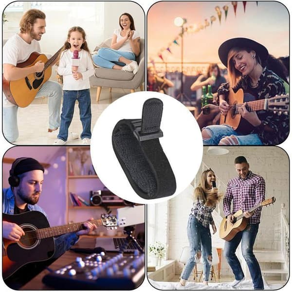 Gitarrsträngsdämpare - Fret Mute Neck Wrap Elgitarrsträngsdämpare Bass Silencer Multico GUITAR[YJD][YJD]