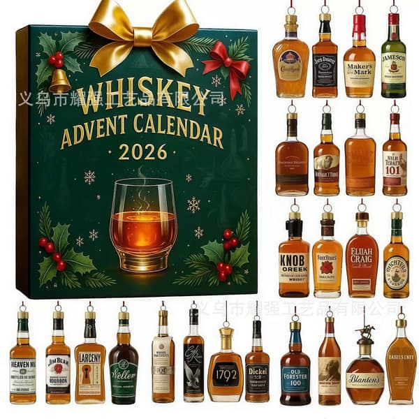 Whiskyadventskalender 2026 med 24 dagars julnedräkning [YJD] 2PCS