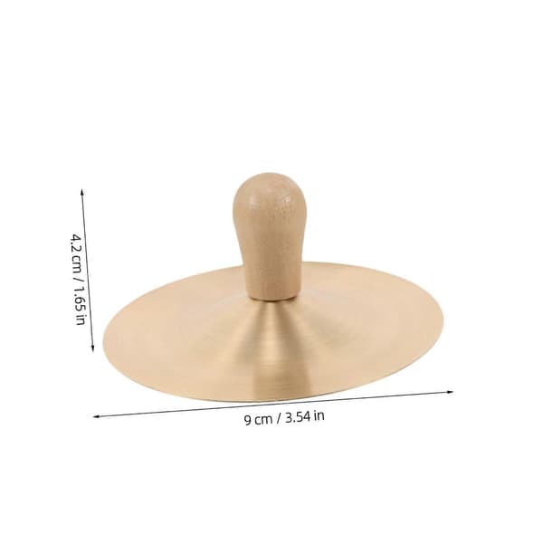 Mini håndcymbaler med ergonomiske trehåndtak for dansefester og musikktimer for barn[YJD]