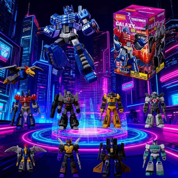 BLOKEES Transformers Galaxy Version 06 Parallel Universe | Blandet farge, ABS-materiale, Merke [YJD] 1Pc Random Box