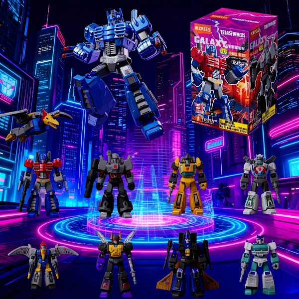 BLOKEES Transformers Galaxy Version 06 Parallel Universe | Blandet farve, ABS-materiale, Mærke[YJD] 1Pc Random Box