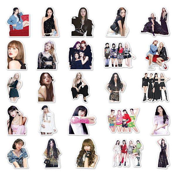 50 stk Blackpink Stickers Computer Dekal Til Laptop Vandflasker Skateboard Graffiti Patches