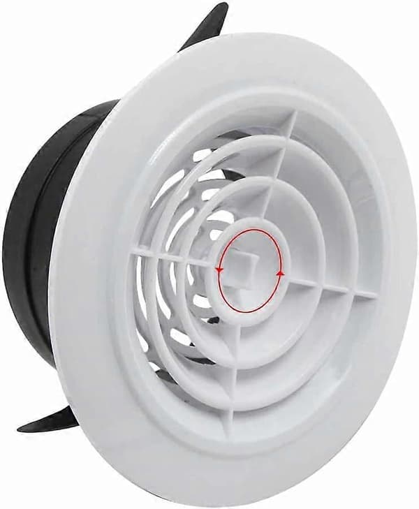 Ubesværet installation, justerbart panel til lydstyrkekontrol, ABS-materiale ventilationsdæksel ideelt til at skabe et lugtfrit miljø[YJD]