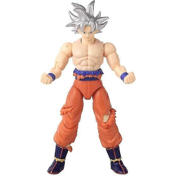 Bandai Tamashii Nations SH Figuarts Broly \"Dragon Ball Z\" Actionfigur med gjennomsiktig støtte Goku with white hair