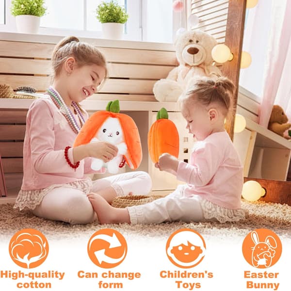 Kaksipuolinen pehmolelu pupu 25cm M6[YJD] M6 -