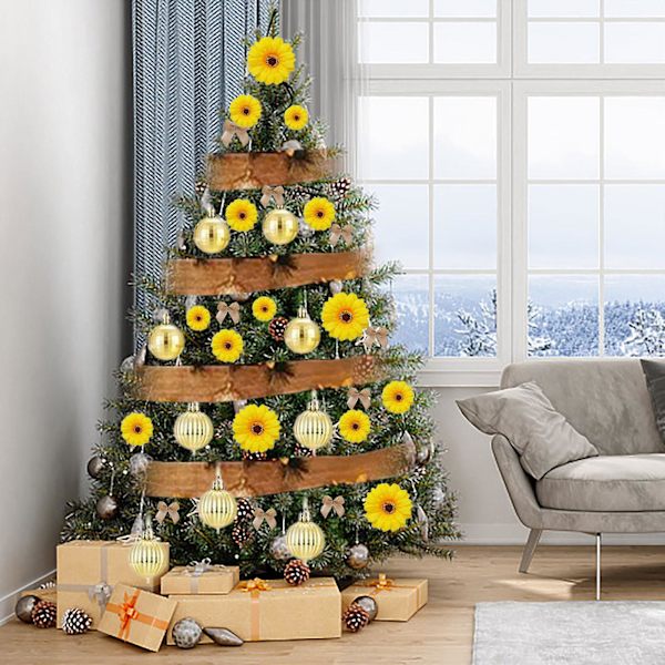 Juletræsdekoration.[YJD] Yellow 1set