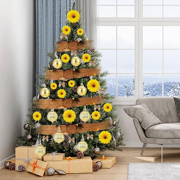 Julgransdekoration.[YJD] Yellow 1set