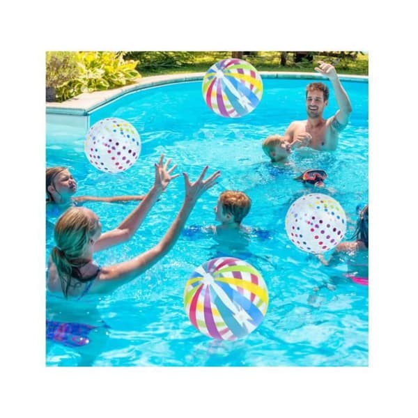 Uppblåsbar strandboll - Ej specificerad - 40 cm - PVC - Unisex - 6 stycken[YJD]