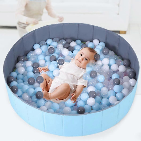 Sammenleggbar Dobbeltlags Oxford-duk Barneballbinge, Lekeballbasseng med Oppbevaringspose, 50% Tilbud[HK] 80*80*26cm PinkBlue Pool